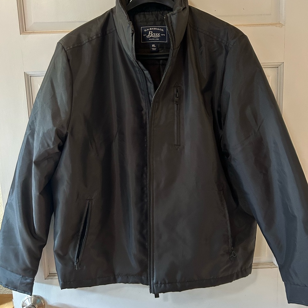 G.H. Bass & Co. Black Windbreaker Jacket - new